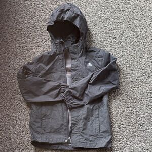 The North Face Kids Charcoal Hooded Raincoat